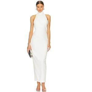 Sau Lee White Ivory Patricia Maxi Slit Dress Size 4